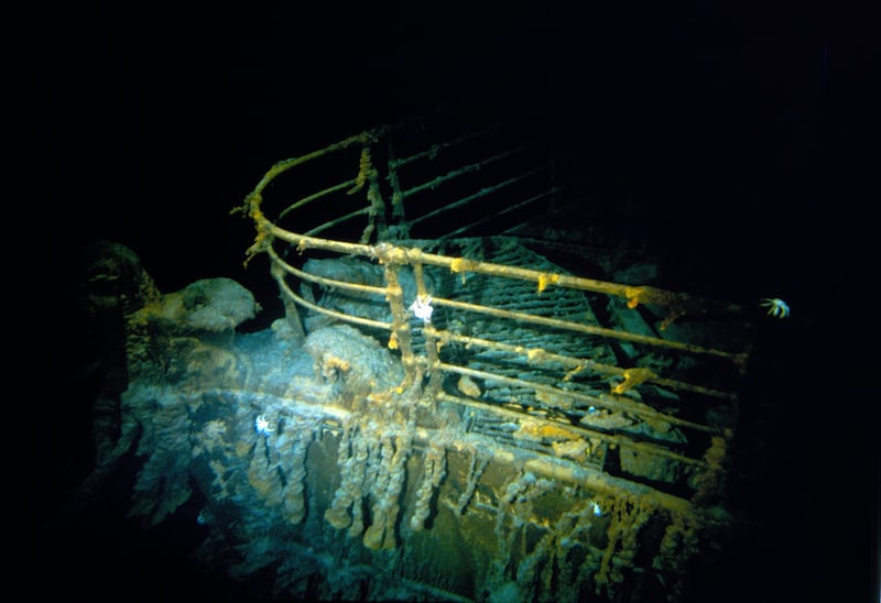 Restos del Titanic, captados en el año 1986. / AFP