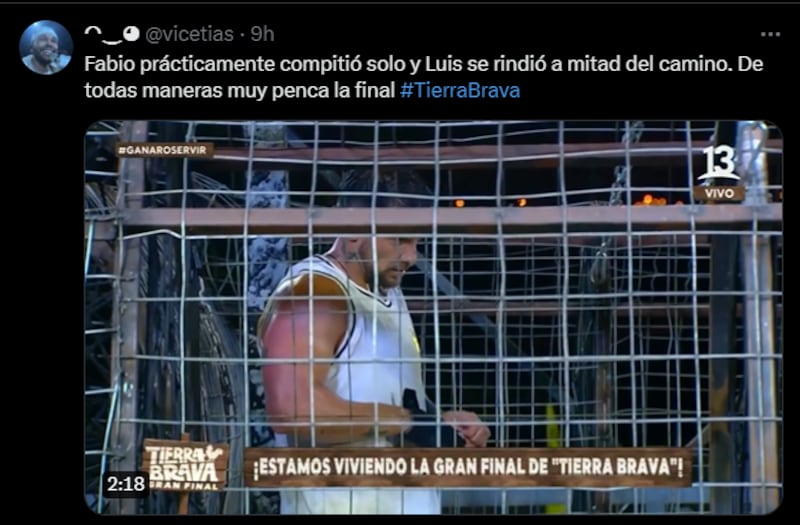 Reacción final de "Tierra Brava"