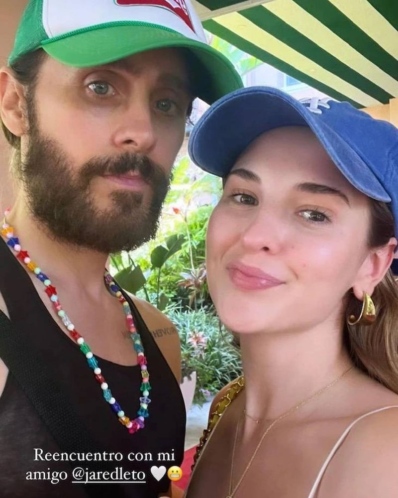 Belén Soto y Jared Leto / Captura Instagram